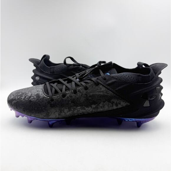 Under Armour Mens US 8 Blur Smoke Suede 2.0 MC Molded Football Cleats Black NWOB main image 6